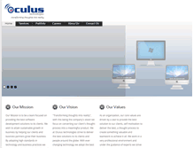 Tablet Screenshot of oculus-technologies.com